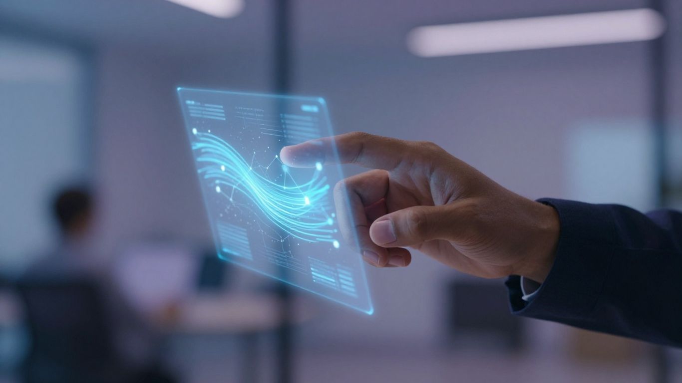 AI analyzing customer service data for insights.