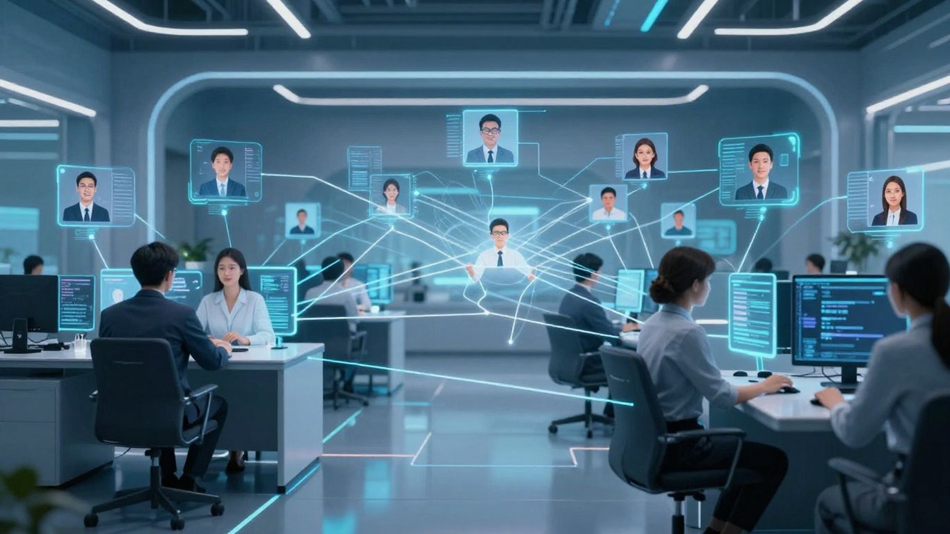 AI agents handling multiple customer calls simultaneously.