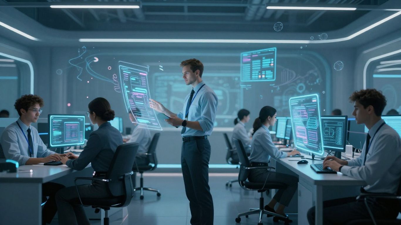 AI enhancing call center agent speed and efficiency.