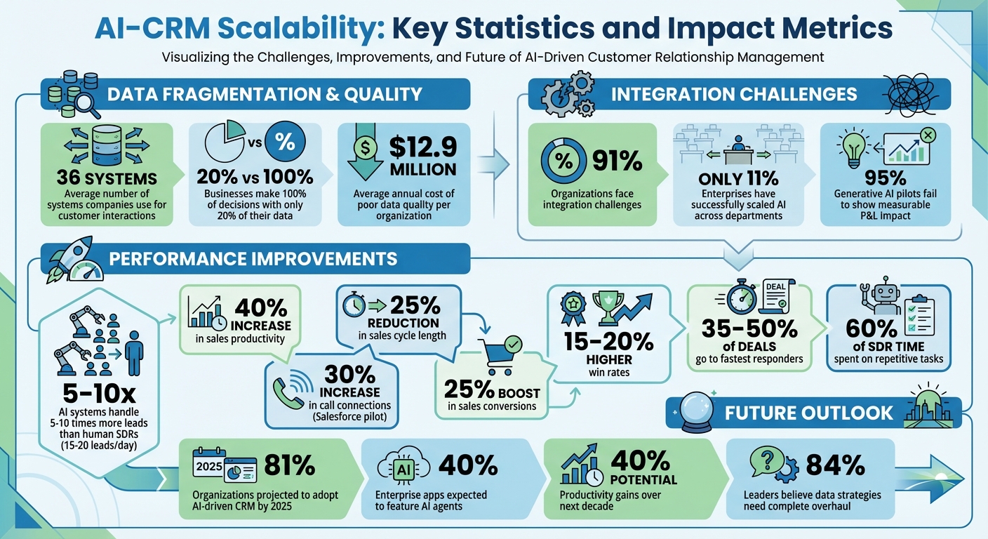 AI-CRM Scalability: Key Statistics and Impact Metrics