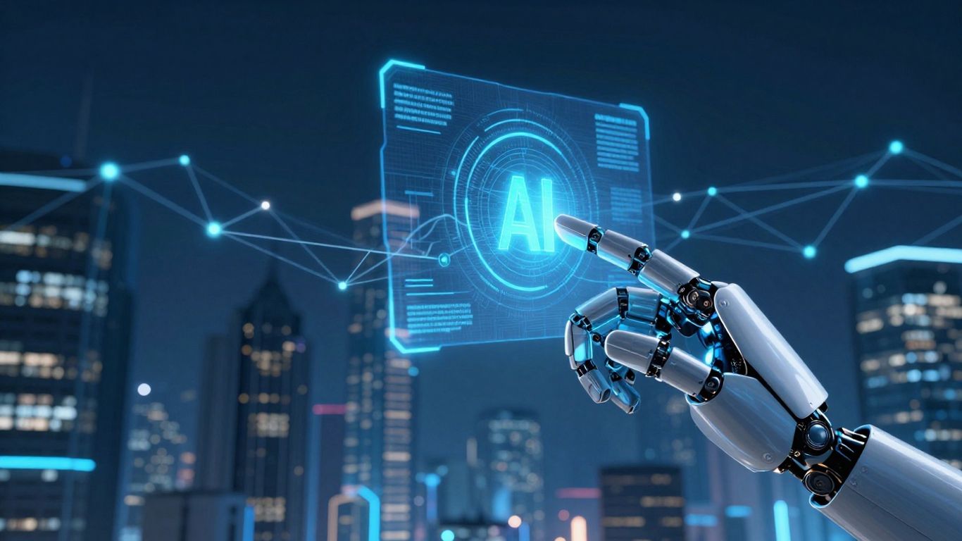 AI enhancing customer service workflows visually.