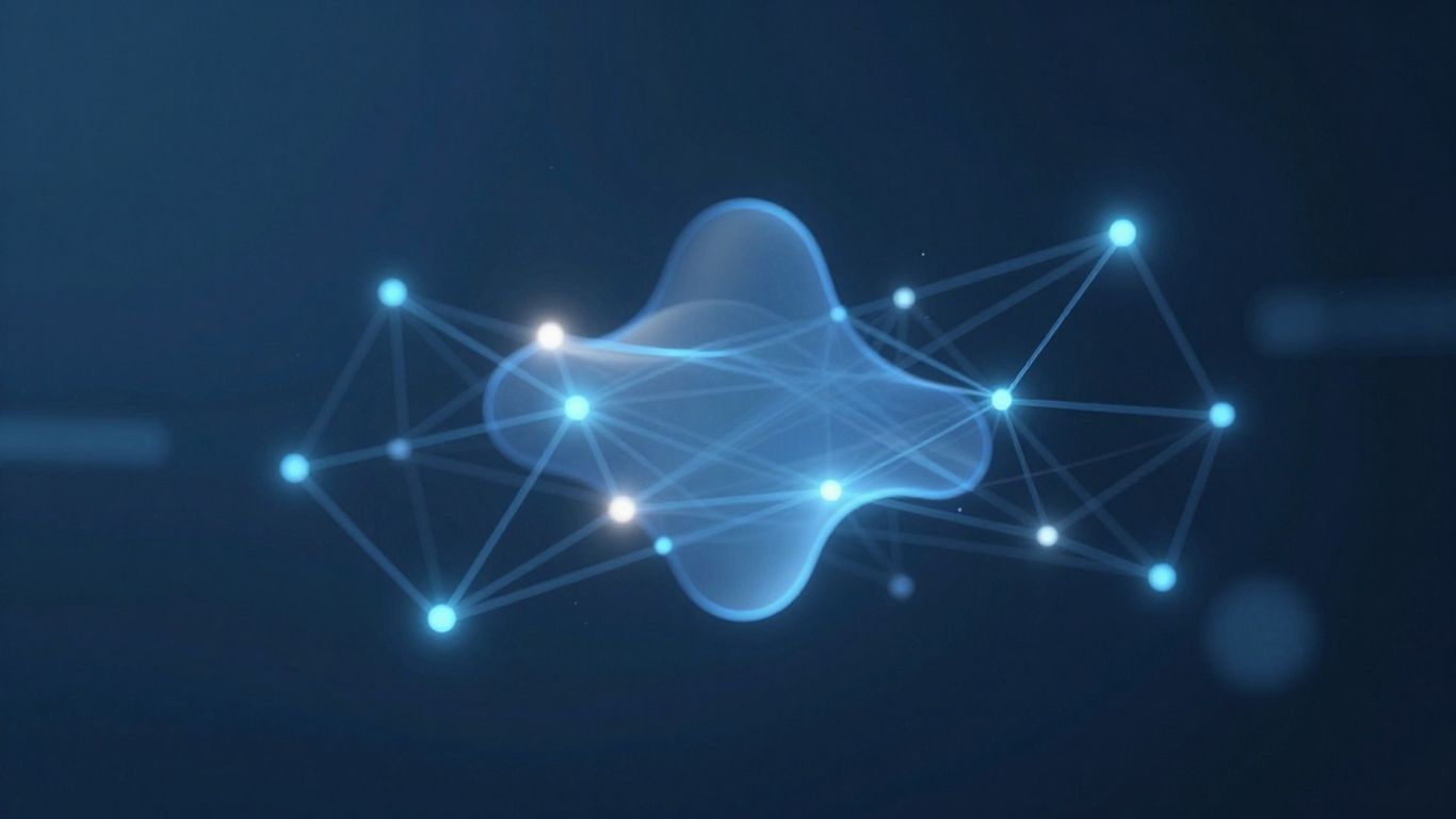 AI interface with glowing digital connections