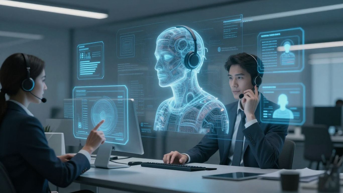 AI customer service automation interface