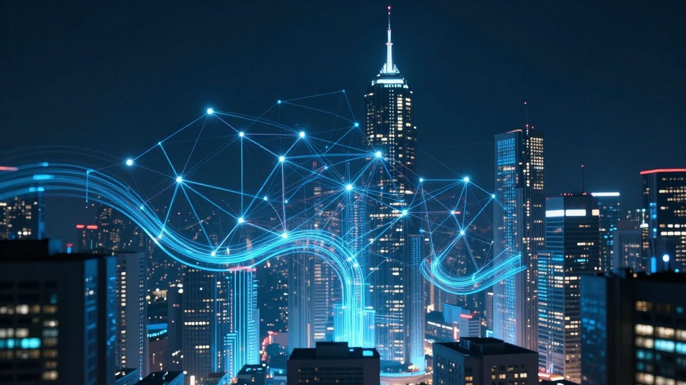 Generative AI transforming customer service with futuristic technology.