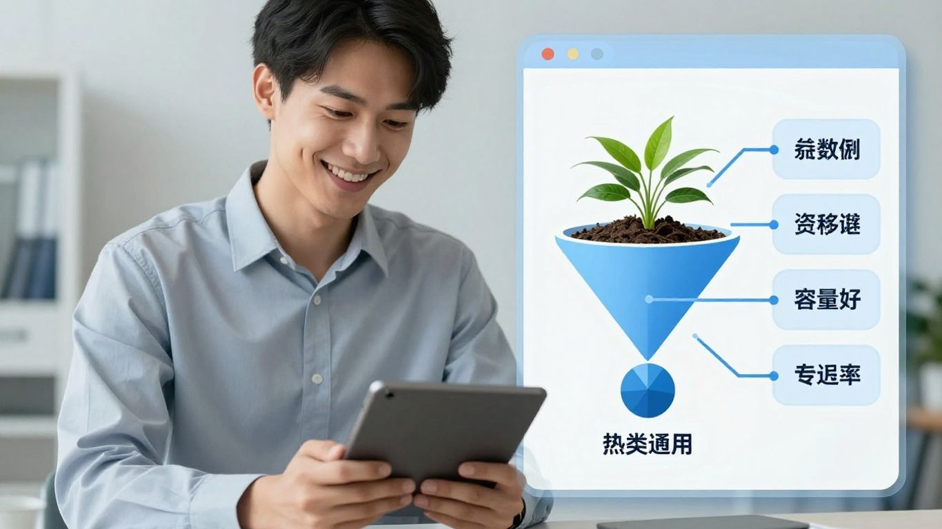Small business owner with AI sales tool interface.