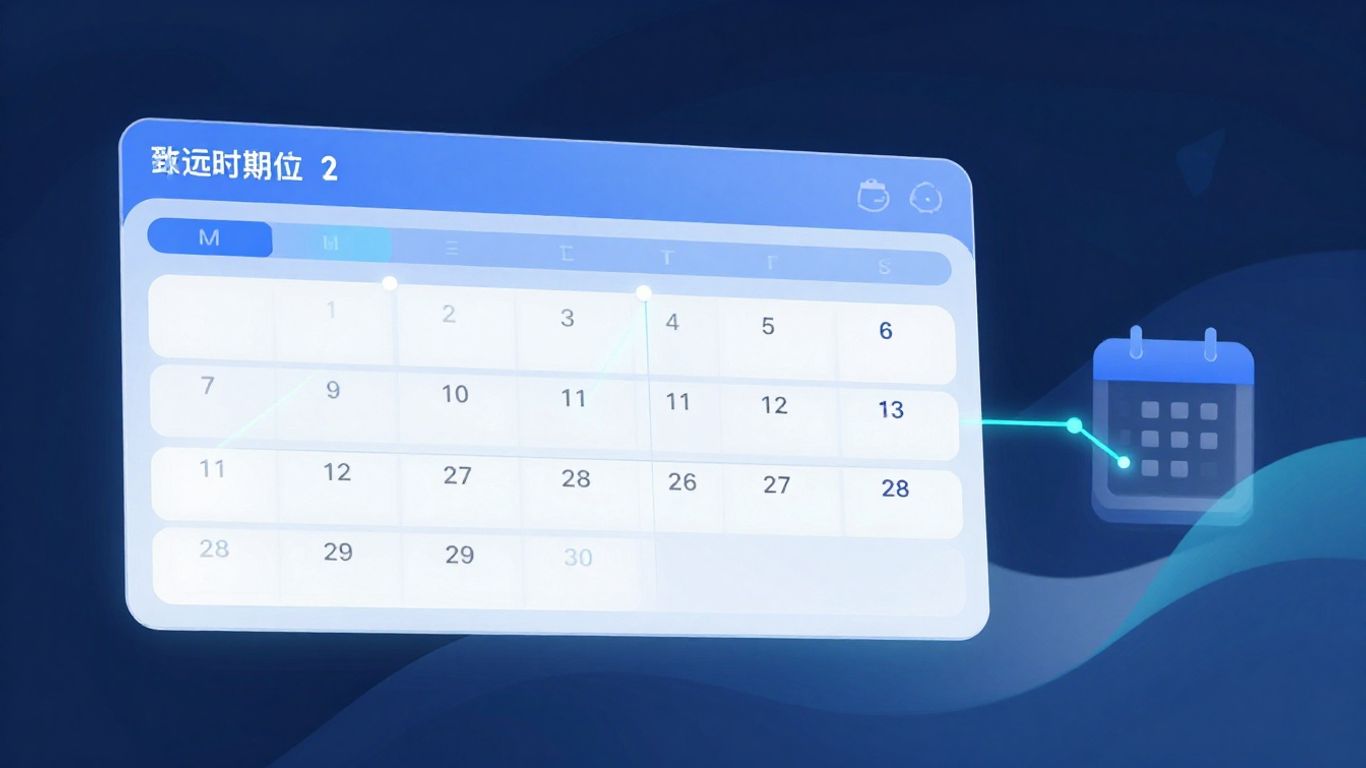 AI appointment booking interface with organized calendar.