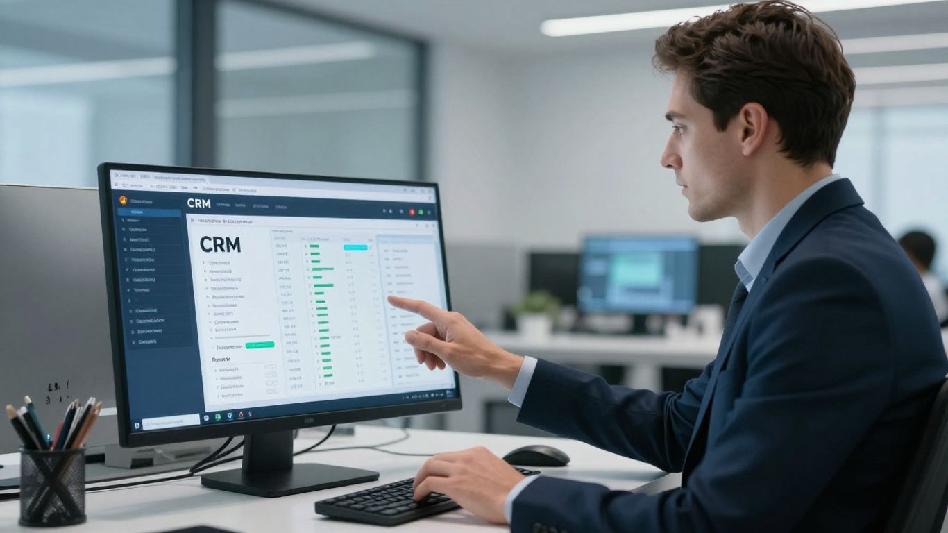Cognism CRM integration interface on a computer screen.