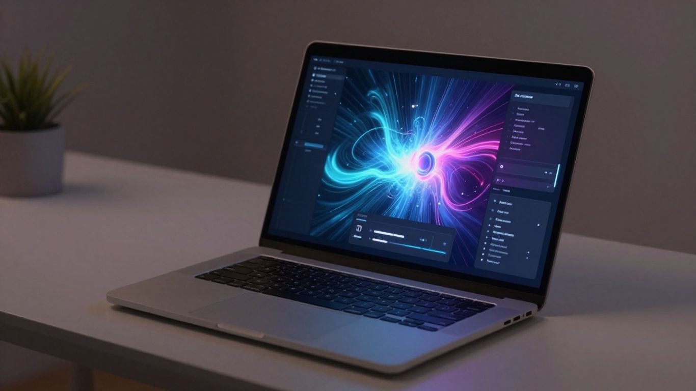 Perplexity Pro AI tool interface on a laptop screen.