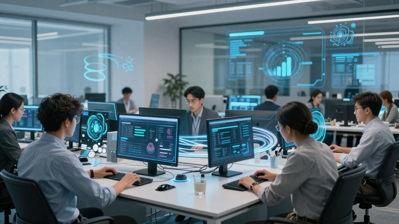 Small business growth with AI tools and automation.