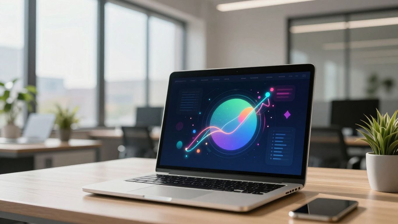 Google Ads interface on a laptop screen.