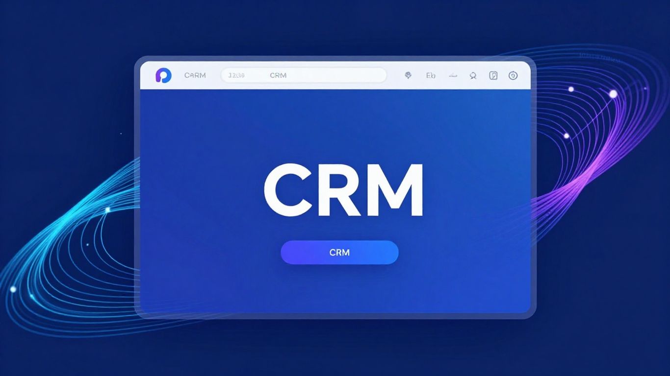 monday CRM interface with digital connections