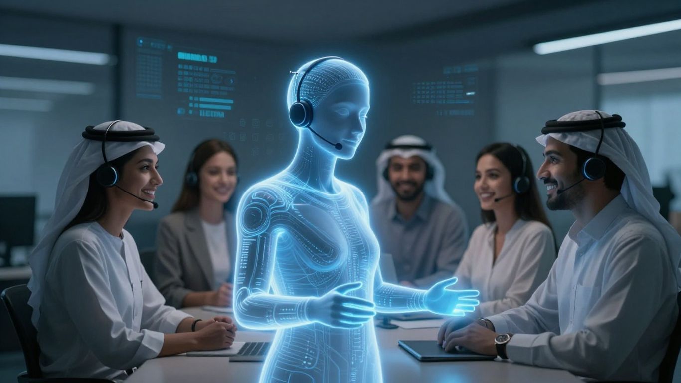 AI enhancing customer service with personalized interactions.