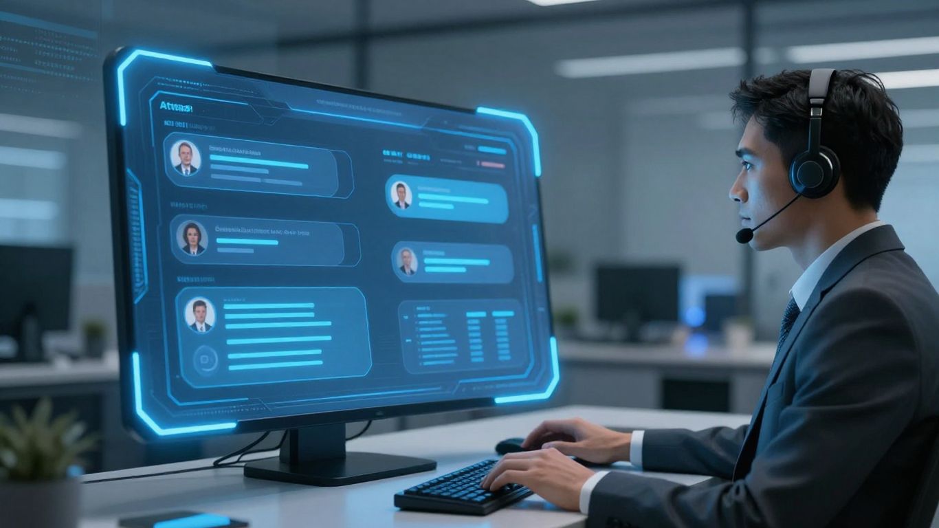 AI chatbot assisting a customer service agent.