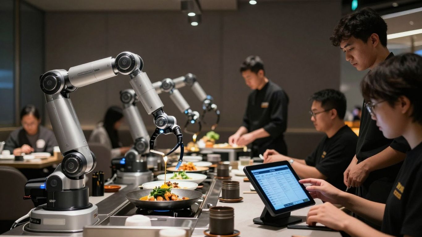 AI enhancing restaurant customer service and operations.