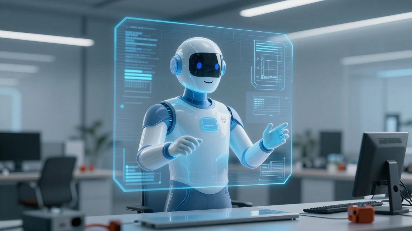 AI receptionist assisting an electrician with business communication.