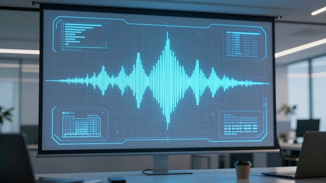 AI voice agent interface in a real estate office