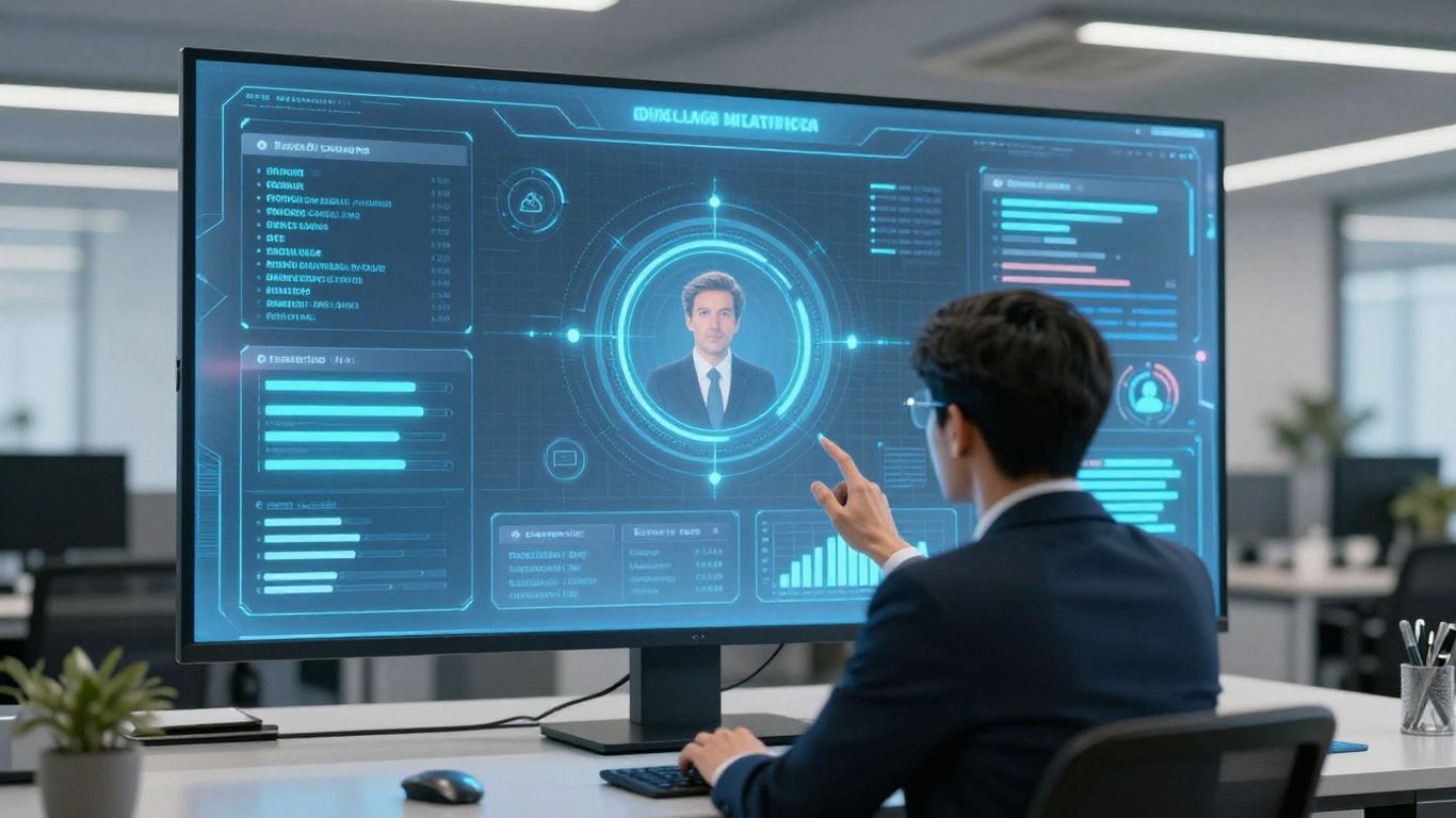 AI interface assisting real estate agent