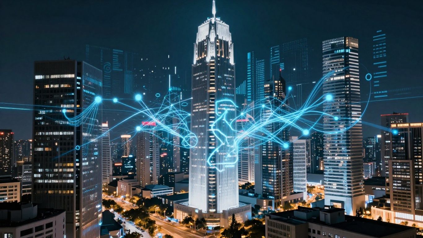 AI analyzing real estate market data