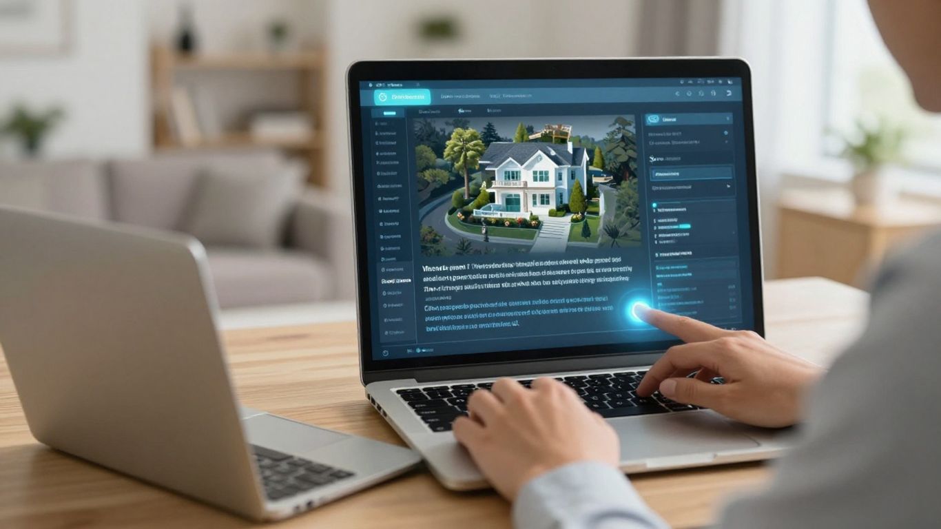 AI real estate listing description tool interface