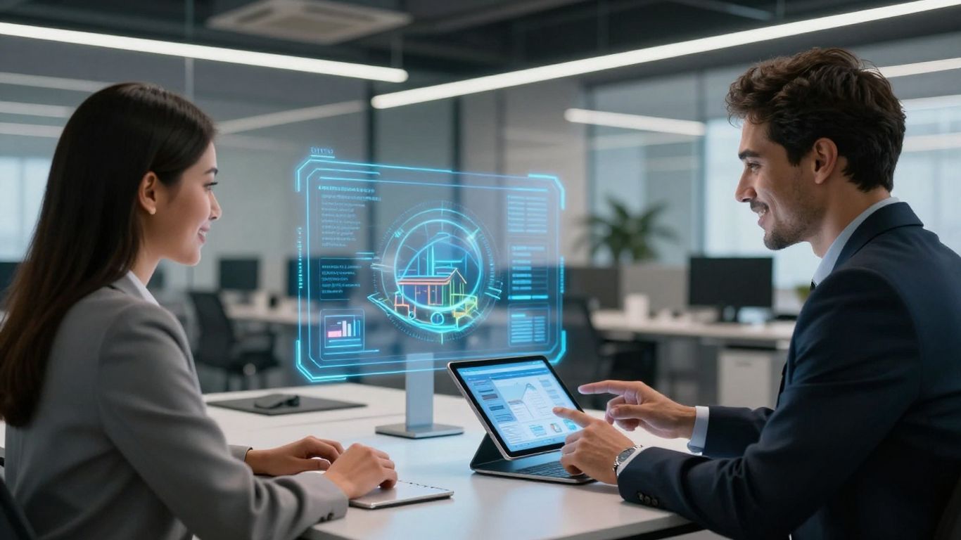 AI assistant helping real estate agent with property data.