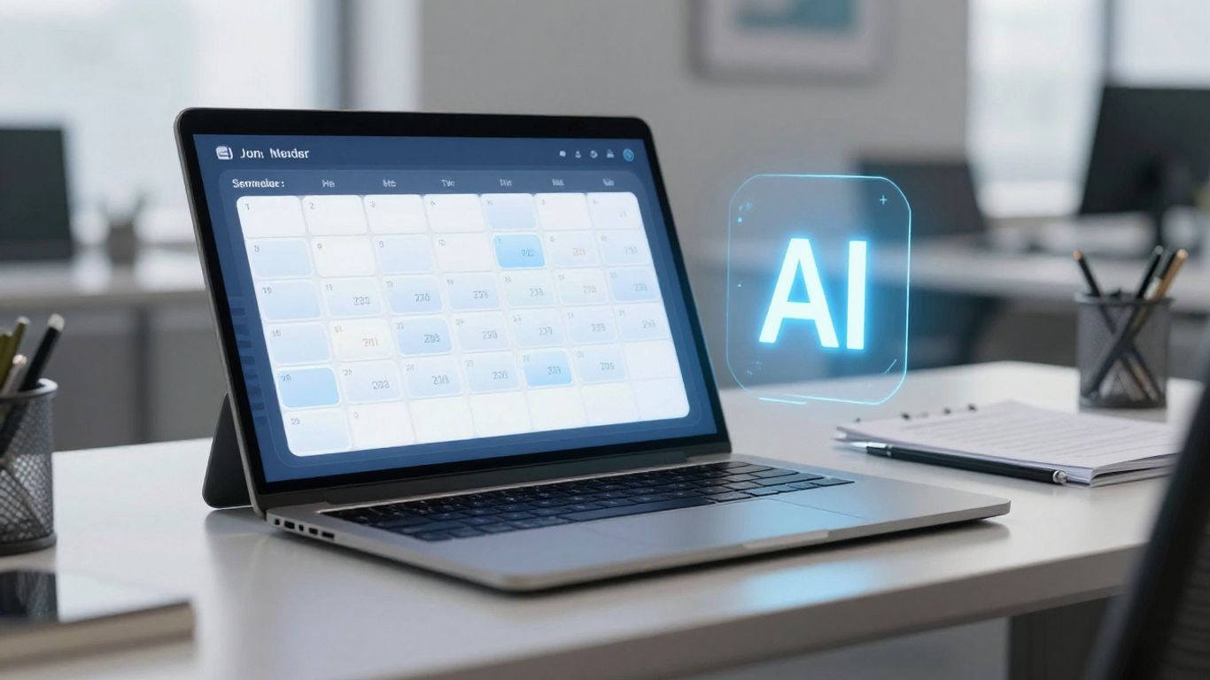 AI agent automating calendar appointments for scheduling.