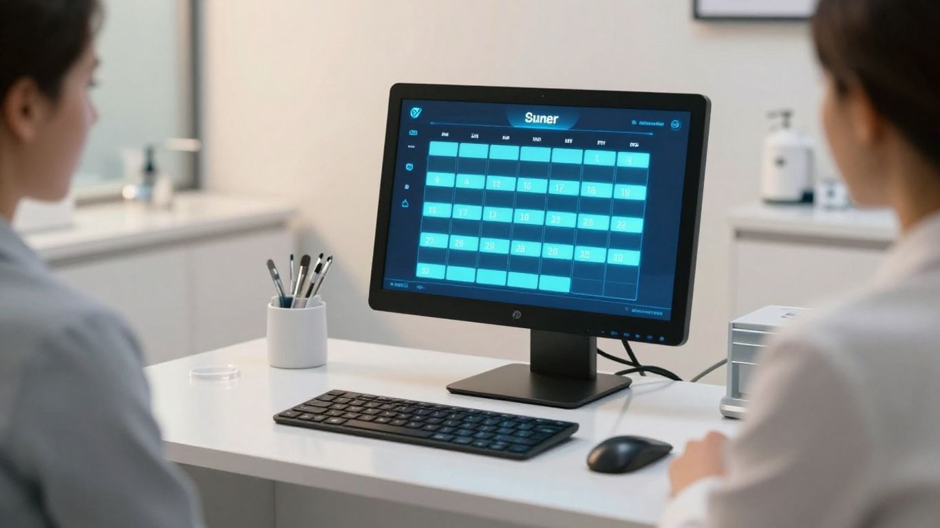 AI scheduling in a modern dental office.
