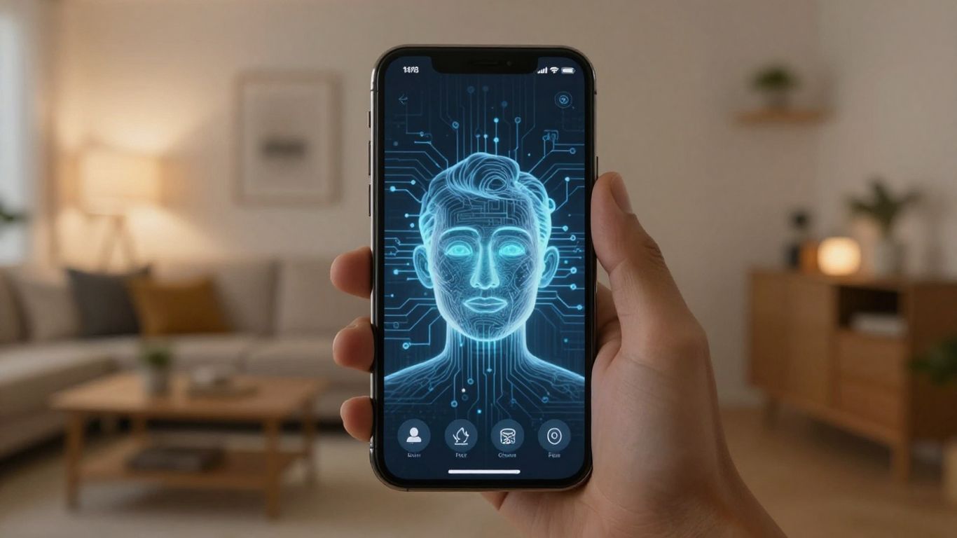 AI phone agent interacting with a home