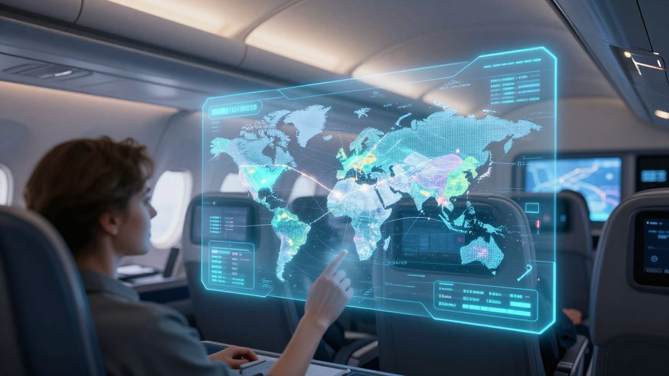 AI flight booking interface