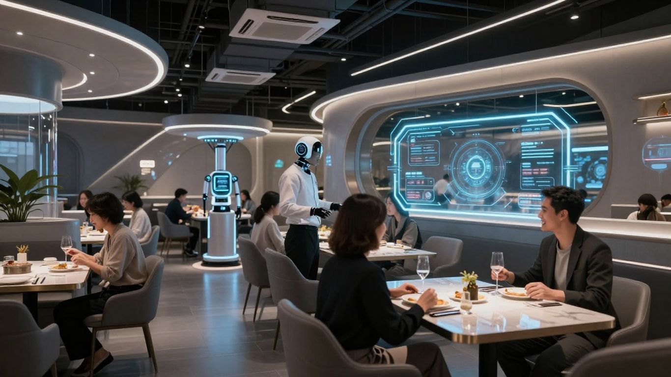 AI technology enhancing restaurant operations and customer experience.