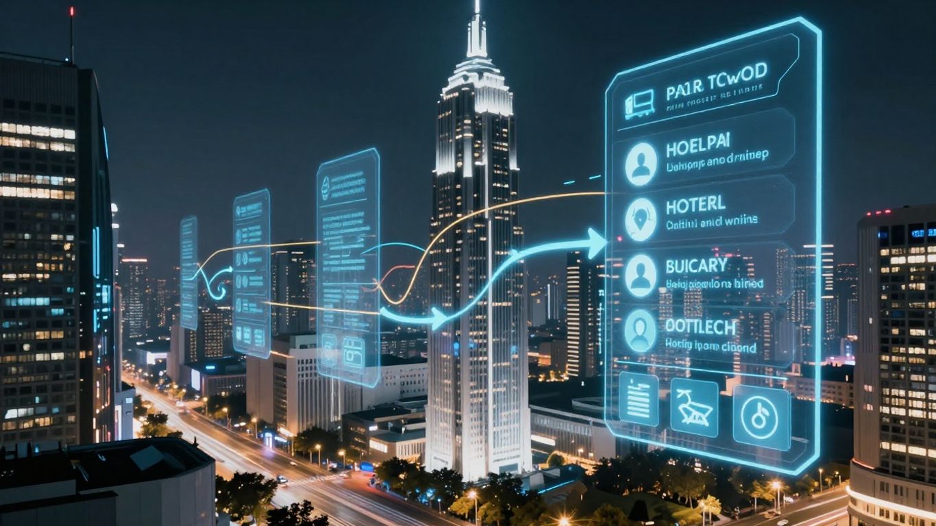 AI travel booking platform interface