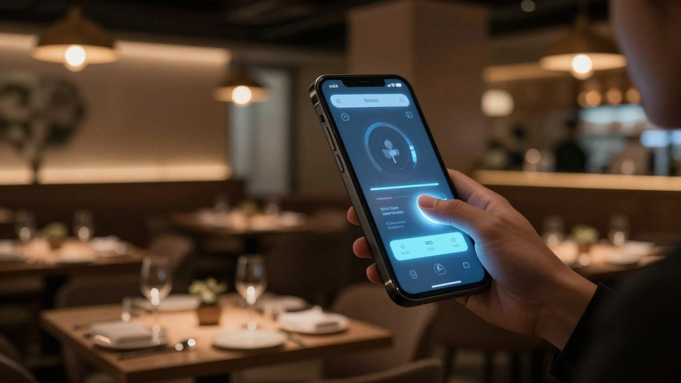 Restaurant AI voice ordering system in action.