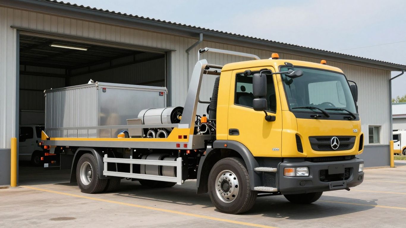 Tow truck and storage facility