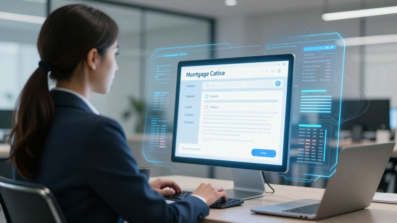 Mortgage broker using AI for loan processing.