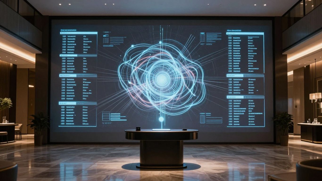 AI reservation assistant integrated into hotel lobby