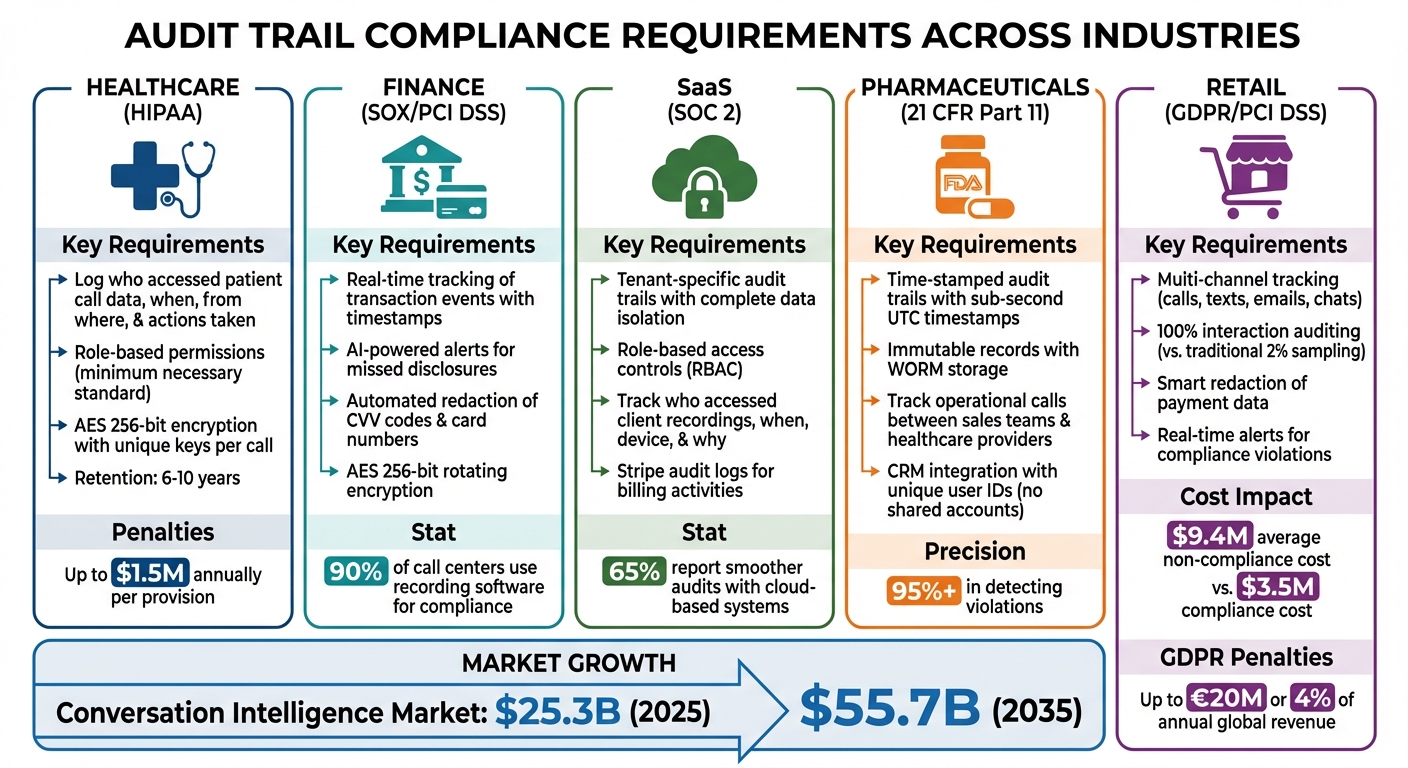 Audit Trail Compliance Requirements Across Five Major Industries
