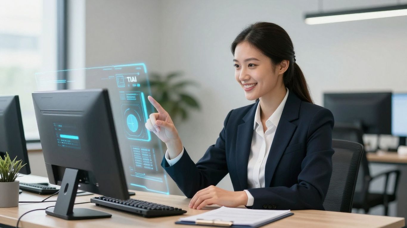 Realtor using AI for business growth.