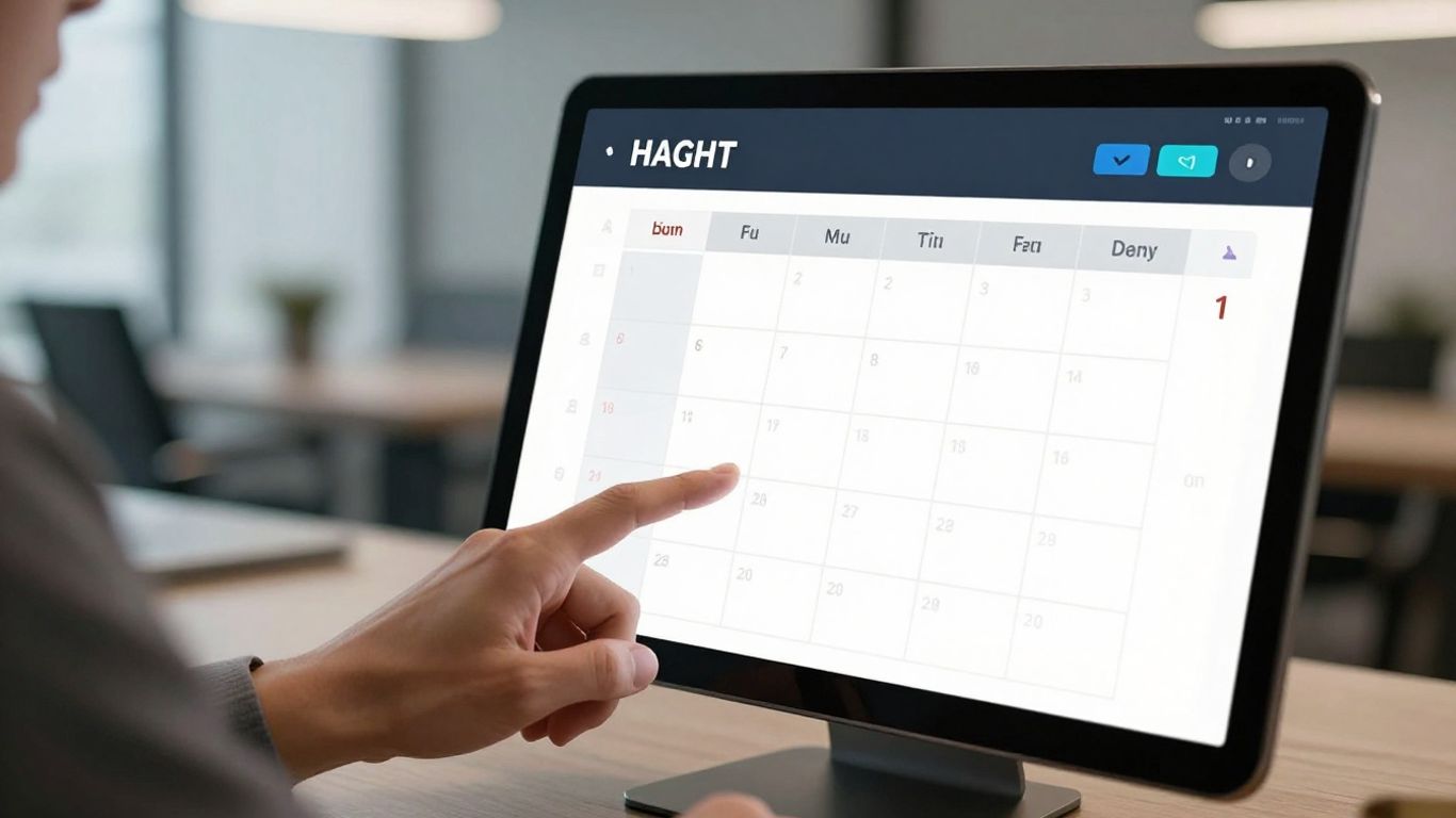 AI scheduling assistant for realtors calendar interface