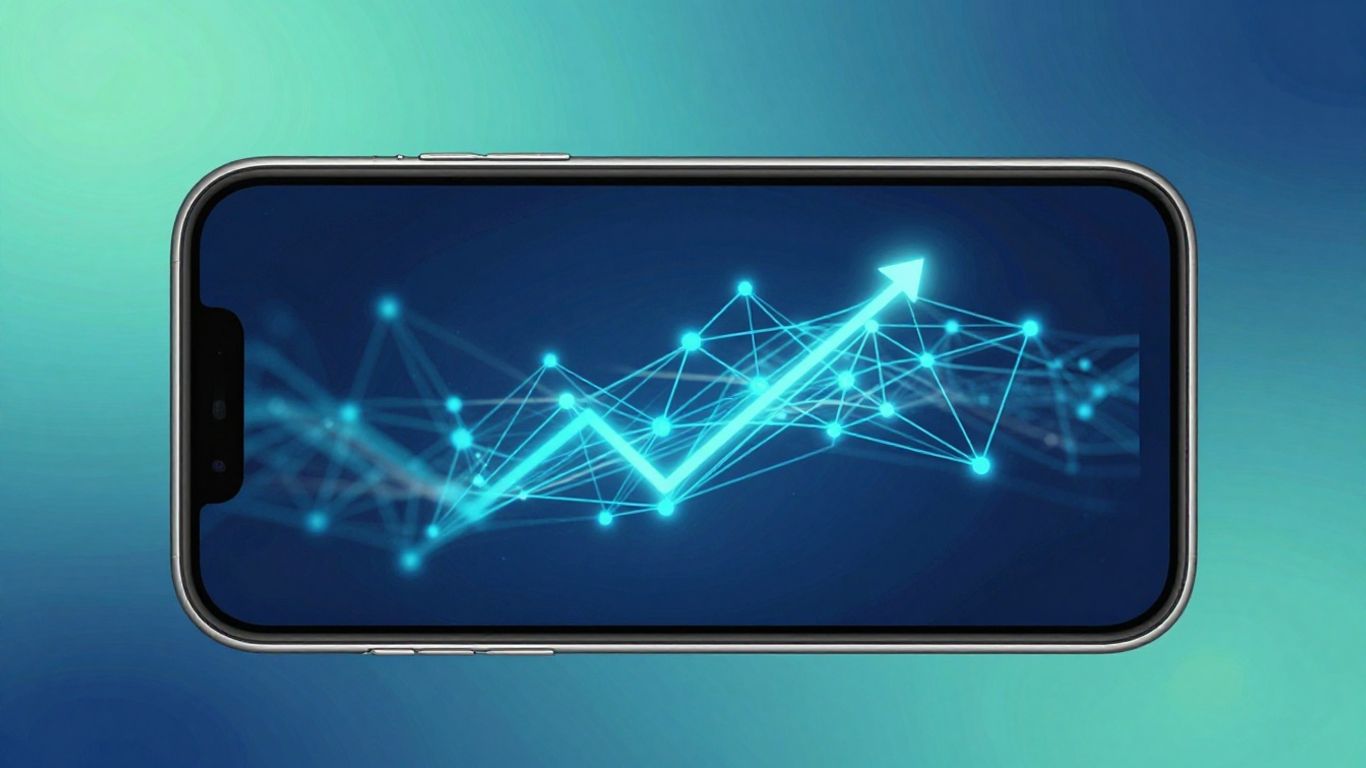 AI lead capture phone system interface on a smartphone.