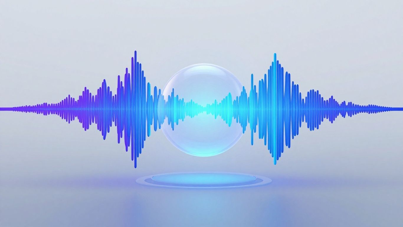 ConvoCore AI platform interface with soundwaves.