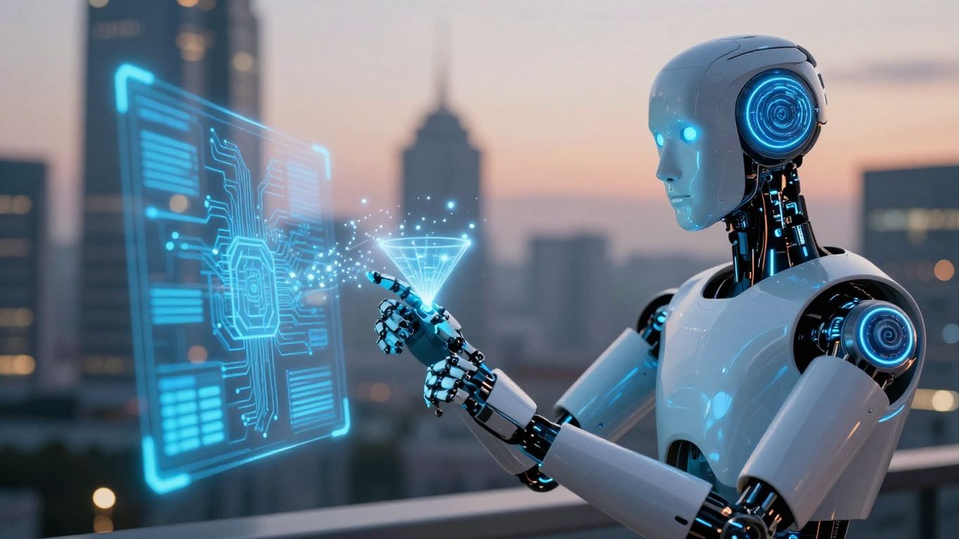 AI agent capturing leads on a digital interface.