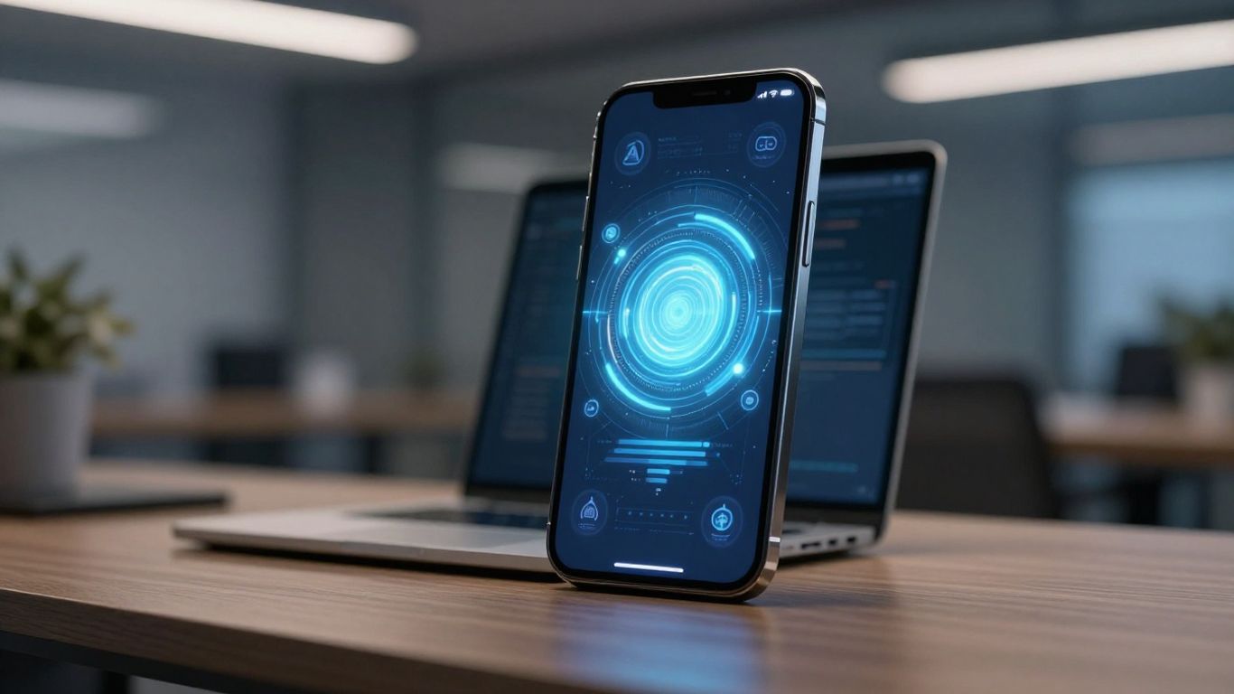 AI leasing agent interface on a smartphone screen.