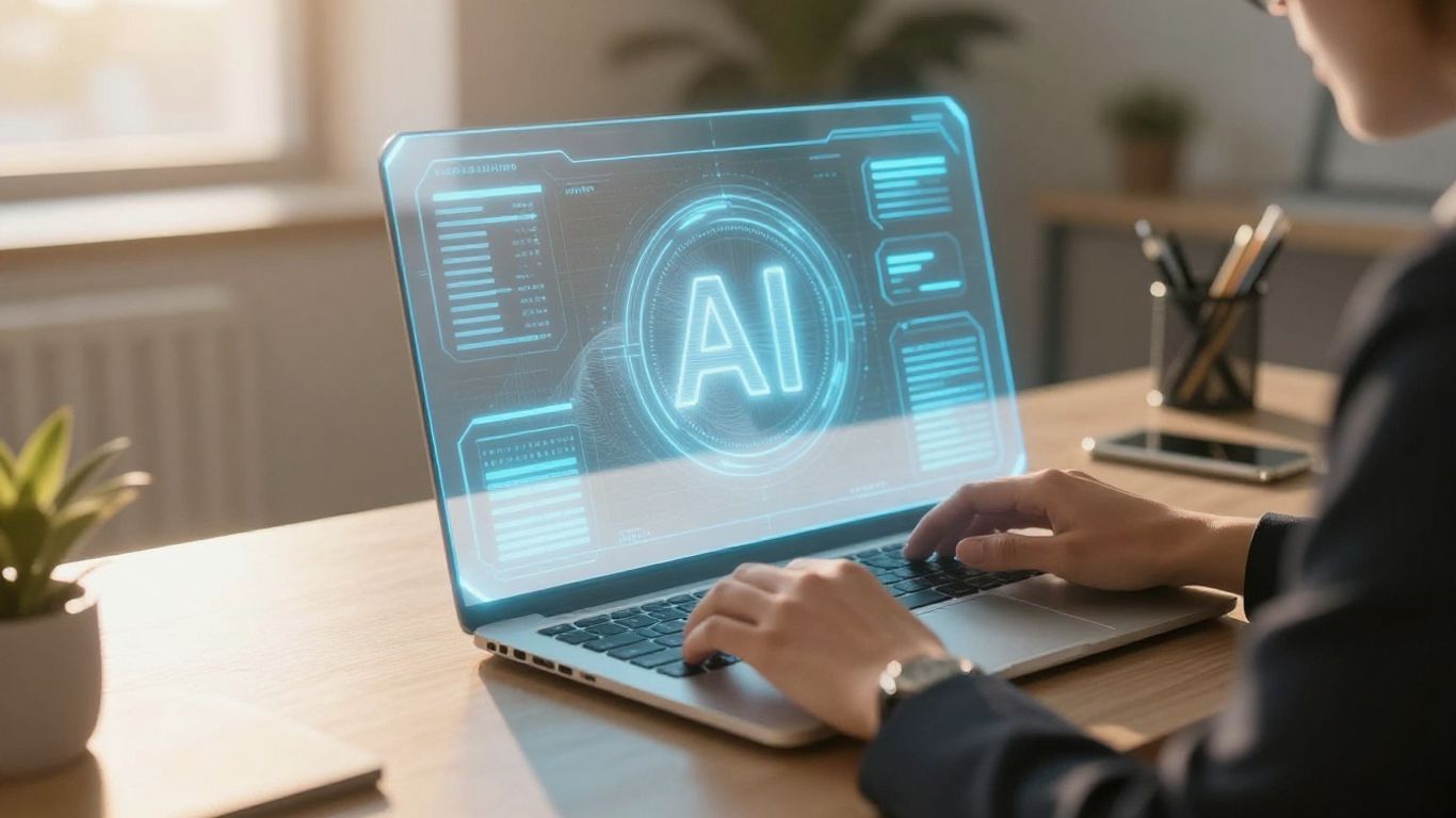 AI receptionist interface in a Florida business setting.