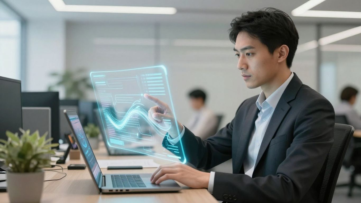 Attorney using AI for practice efficiency.