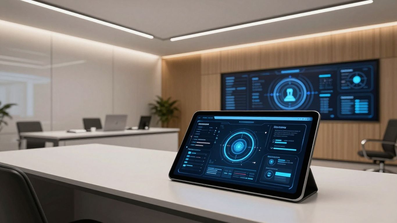 AI assisting attorney with calls in office
