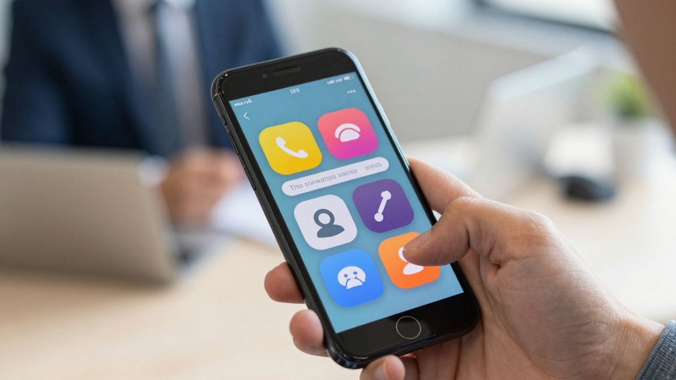 Smartphone app for live answering service