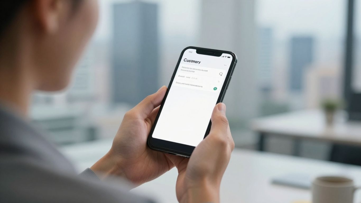 Slang.ai logo with a phone and cityscape background.