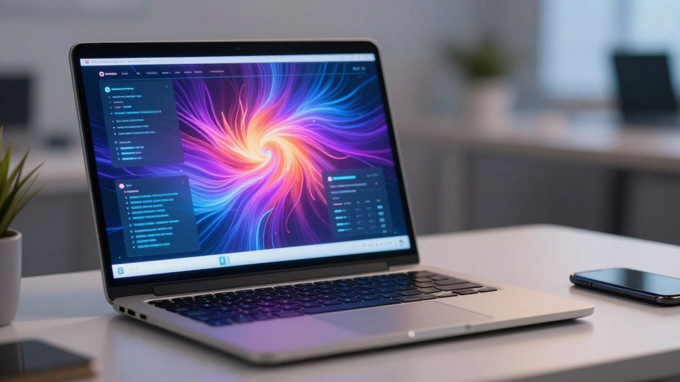 n8n AI platform interface on a laptop screen.