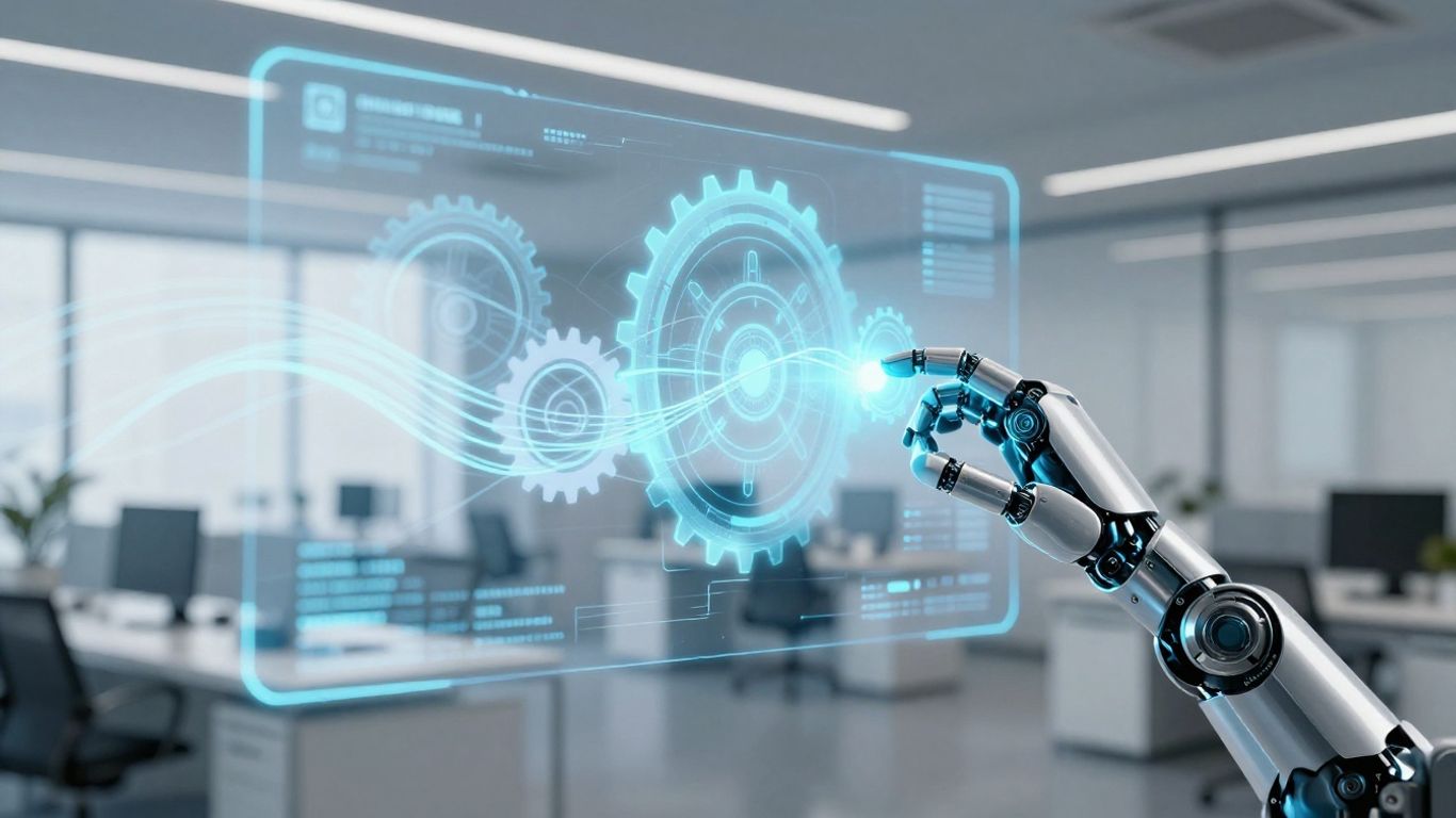 AI workflow agent automating small business operations.