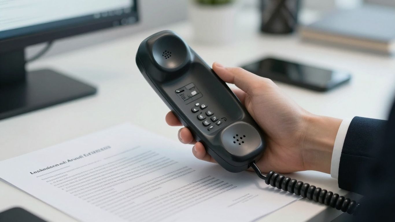 Law firm telephone answering service concept