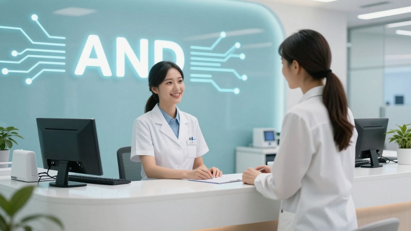 Medical office with AI enhancing patient care